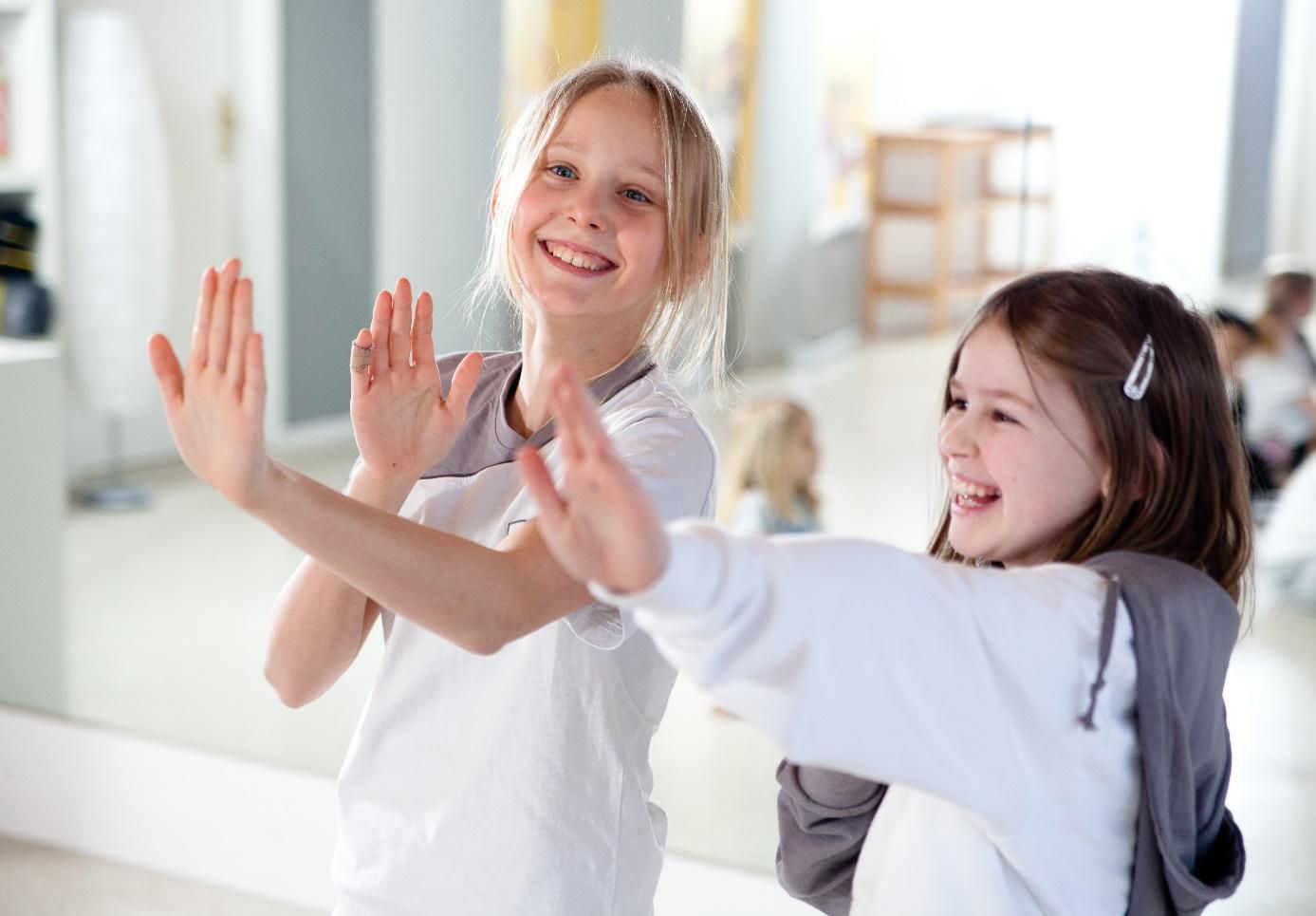 Kinder beim Kids-WingTsun-Training